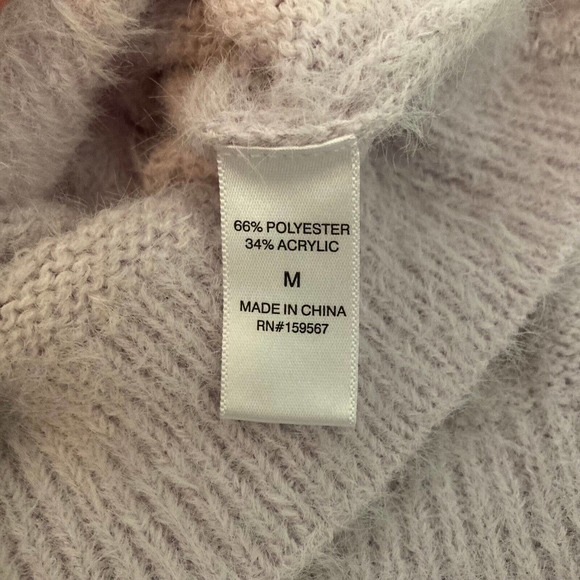 NWT Ally Mae Sweater Set Womens M Lavender Fuzzy Knit 2PC Tank‎ & Cardigan - Picture 9 of 15